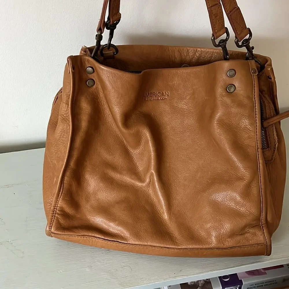 American Leather Co Tan Lenox Shoulder Bag